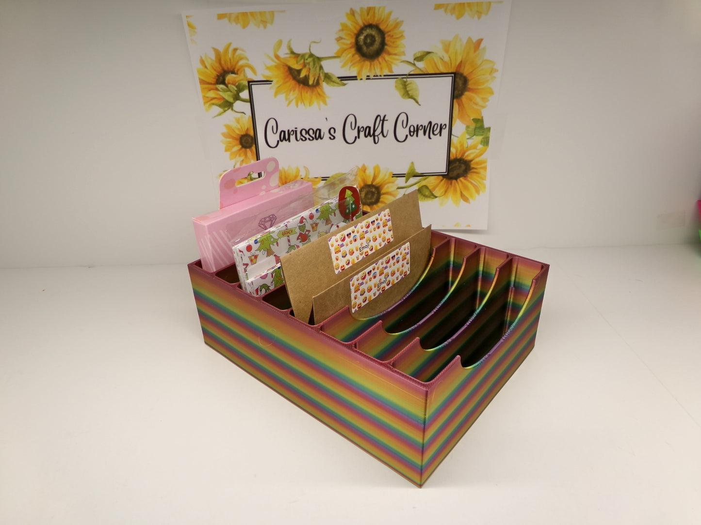 Recipe Box Style Release Paper Holder