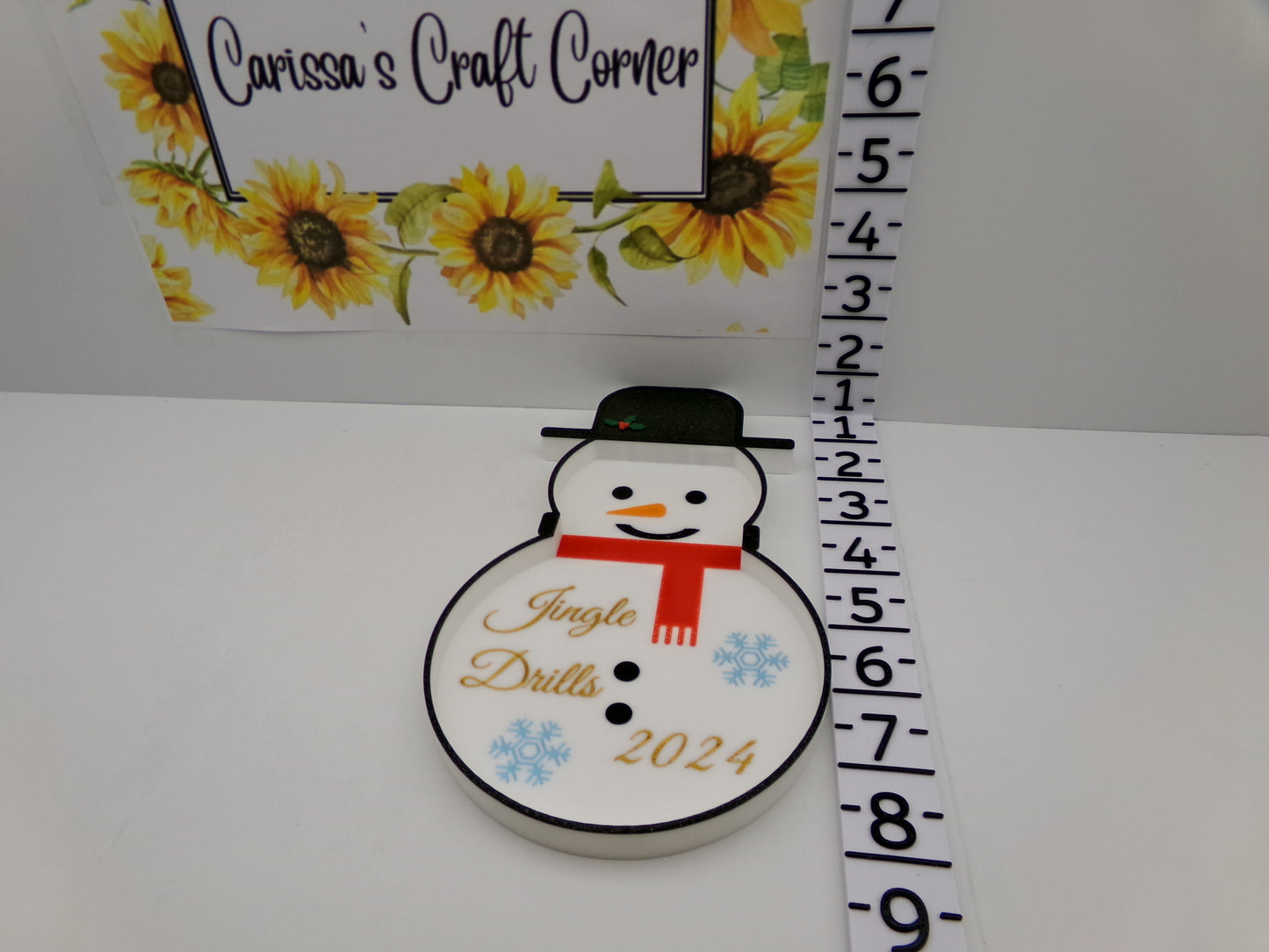 Jingle Drills 2024 Snowman Trinket Tray